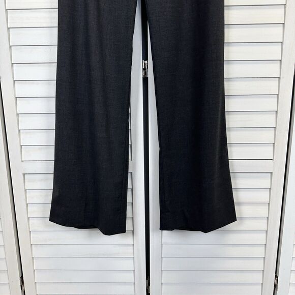 Lafayette 148 New‎ York Virgin Wool Trousers Charcoal Dress Pants Womens Size 4 - Picture 3 of 9